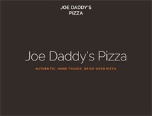 Tablet Screenshot of joedaddyspizza.com